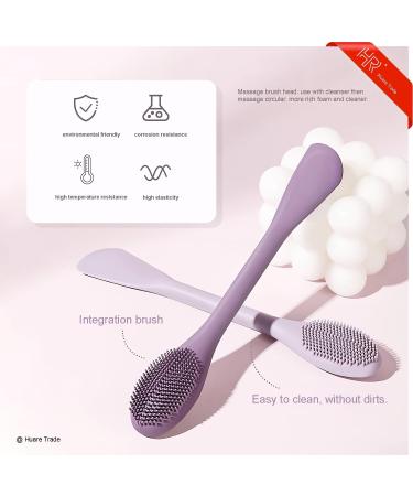 Buy Silicone Face Mask Applicator 3 Pack - Huare Technology Facial Mask Brushes for Mud Clay & Charcoal - Soft Makeup Beauty Brushes in Pink Purple & Gray - Buy Online on GoSupps.com