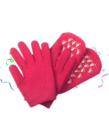 Spa Gel Gloves Silicone Heel Socks Moisturizing Gel Gloves Moisturizing Heel Socks Hydrating Gloves Dry Feet Silicone Socks Gel Socks Spa Socks Moisture Socks Care Toe Socks