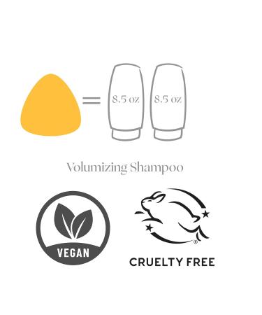 Peach not Plastic Volumizing Shampoo Bar for Fine & Flat Hair - 3.0oz | Silky Soft, Plant Based Vegan Formula | Eco Friendly - Buy Online on GoSupps.com