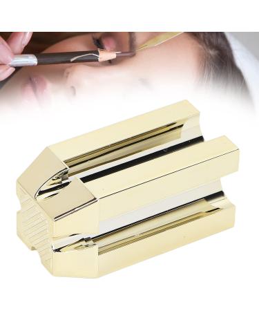 Eyebrow Pencil Sharpener 4 in 1 Eyebrow Pencil Sharpener Multifunctional Portable Eyebrow Cosmetic Sharpening Auxiliary Tool Gold - Buy Online on GoSupps.com