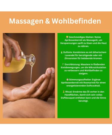 Organic apricot kernel oil cold pressed 100 pure base and massage oil for skin hair and aromatherapy 500 ml deep effective moisture Nakobe 500 ml 1er Pack - Buy Online on GoSupps.com