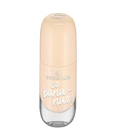 Essence Cosmetics Gel Nail Color Gellack Nailack No. 35 GO Bananas! Yellow Expresser result long -lasting color -intensive glossy glossy without acetone vegan microplastics particles free (8ml)
