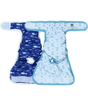 Hisprout Skirt Diaper for Female Dogs - Reusable Washable XS - Durable Puppy Diapers (Ocean Series) | International Shipping Available - Buy Online on GoSupps.com