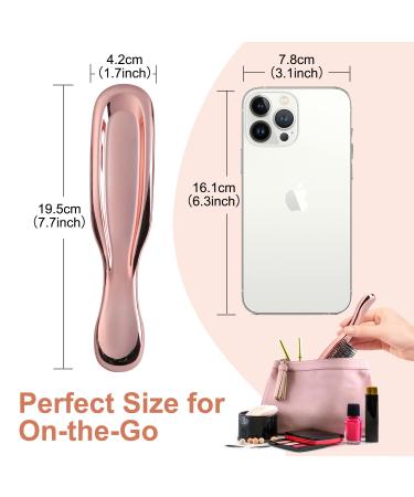 Rose Gold Hair Brush Scalp Massager for Women, Men, Kids & Toddlers - Reduce Tangles, Promote Hair Growth - Buy Online on GoSupps.com