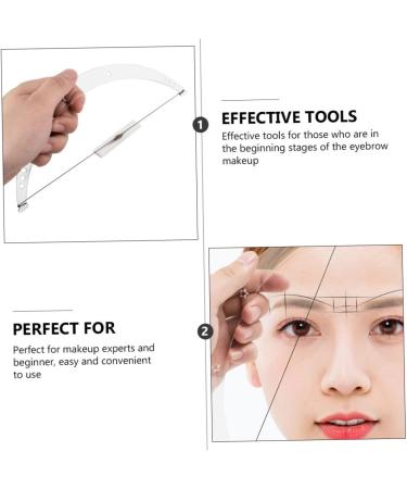 Healvian 3 Sets Positioning Ruler Drawing Line Three- Point Grooming Stencil Eyebrow Ruler Tool Acrylic 23x8cmx3pcs As Shownx3pcs - Buy Online on GoSupps.com