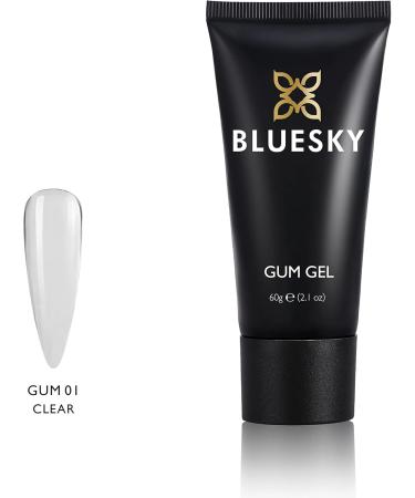 Bluesky Gum Gel Nail Extension Kit Poly Gel Polish Starter Kit Full Set for Beginners Dual Forms Cuticle Pusher Nail File Brush Applicator Clear 60g - Buy Online on GoSupps.com