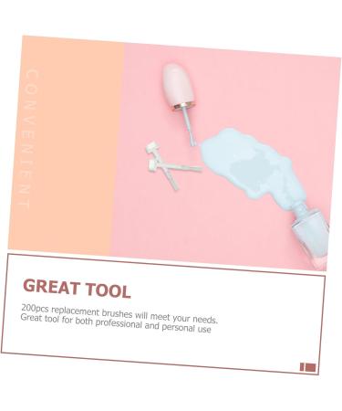 BESTYASH 200Pi ces Brosse Vernis Ongles de Pinceaux de Remplacement pour Outils de Brosse Ronde Longue pour Application Facile et Pr cise - Buy Online on GoSupps.com