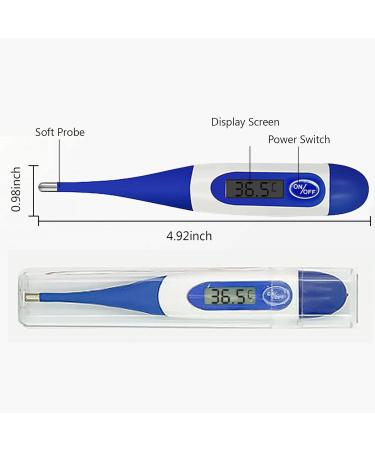 LUCHONG Animal Thermometer Digital LED Display Thermometer Fast Reading Accurate Waterproof Pet Digital Rectal Thermometer for Livestock Dogs Horse Cats Pigs Sheep - Buy Online on GoSupps.com