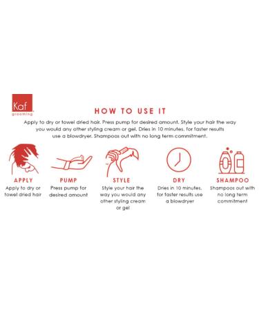 Kaf Grooming Dark Brown Hair Gel for Men - Natural Styling Cream to Darken Gray/White Hair, No Dyes, Temporary Color - Made in USA - Buy Online on GoSupps.com