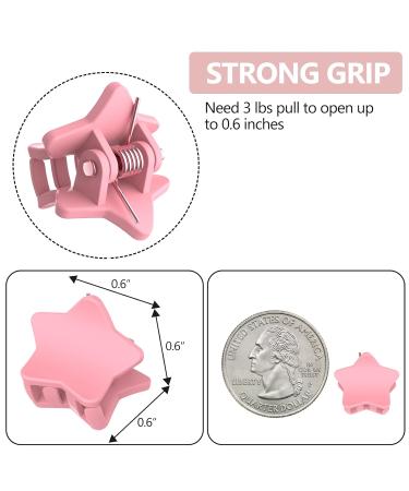 ADRIONE Mini Hair Clips 100 Pack - Colorful Star Design - Durable Toddler & Baby Hair Clips - Small Claw Clips for Fine Hair & Bangs - Women's Hairstyle Accessories - Buy Online on GoSupps.com
