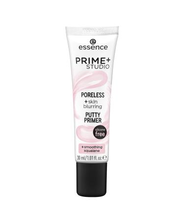Essence Prime + Studio Poreless + Skin Blurring Putty Primer primer with smoothing squales pink for combination skin smoothing primary long -lasting vegan oil -free without alcohol)