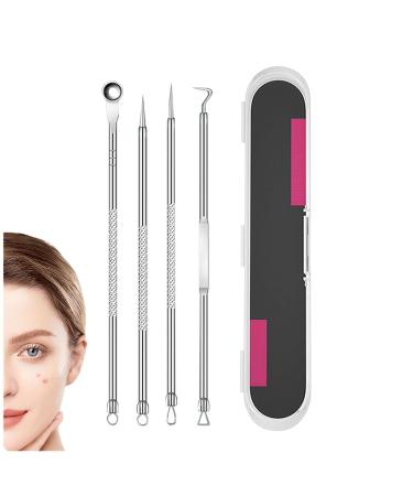 Usiveinborn Blackhead Remover Pimple Tweezers Usiveinborn Tweezers Professional Blackhead Tweezers Professional Stainless Steel Facial Blackhead Remover Tweezers Black Head Facial Remover (Style A)