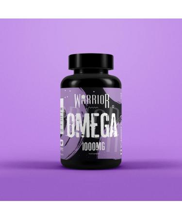 Warrior Omega Fish Oils 1000mg - 60 Softgel Capsules - Omega 3 Essential Fatty Acids Supplement - May Help Maintain: Healthy Skin Hair Teeth Gums Bones Joints and Immune System - Buy Online on GoSupps.com