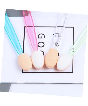 BIUDECO 50pcs Two-color Eyeshadow Brush Double Ended Makeup Brush Eyeliner Brush White Plastic Handle - Buy Online on GoSupps.com