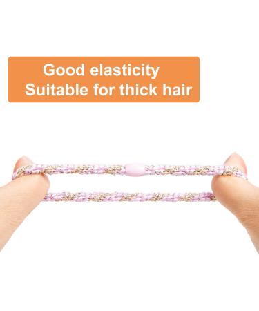 GYGYL 8Pcs Mixed Color Hair Ties for Women Girls - No Damage Ponytail Holders for Thick Hair - Style 18 - Buy Online on GoSupps.com