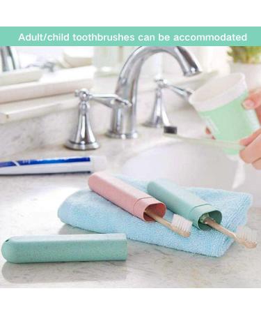Huyiwei 4-Piece Toothbrush Set | Wheat-Colored Travel Covers | Ideal for Daily Use & Long-Distance Trips | Maintain Tooth Whiteness - Buy Online on GoSupps.com