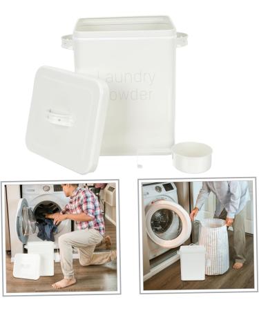 FOYTOKI Box Dispenser Lidded Storage Bin Laundry Dispenser Refillable Containers Iron White 1 count (Pack of 1) White - Buy Online on GoSupps.com