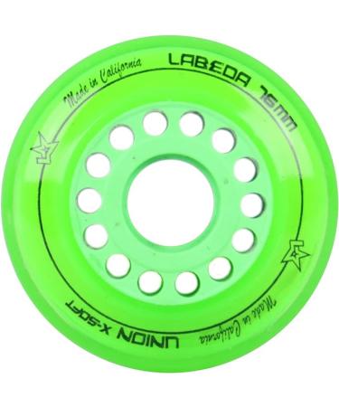 Labeda Wheels 80mm /76mm Hilo Set Union Green Inline Indoor Roller Hockey - Buy Online on GoSupps.com