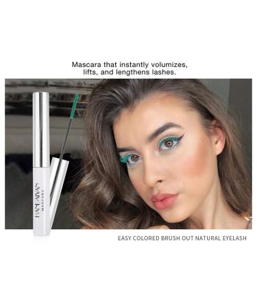 Allbestaye Colorful Waterproof Mascara - Fine Brush Long-lasting Green Black & White Eyelashes - Buy Online on GoSupps.com