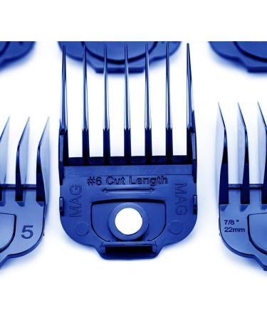 10PCS Andis Magnetic Clipper Guards - Professional Upgrade Comb Guides Set for Andis Master Clipper (Blue) - Buy Online on GoSupps.com