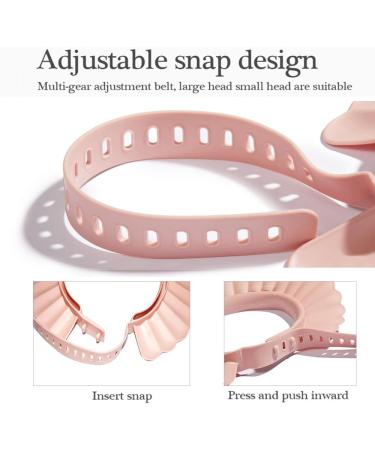 Adjustable Silicone Baby Shower Cap for Infants to Kids (6 Months-12 Years) - Pink - Buy Online on GoSupps.com