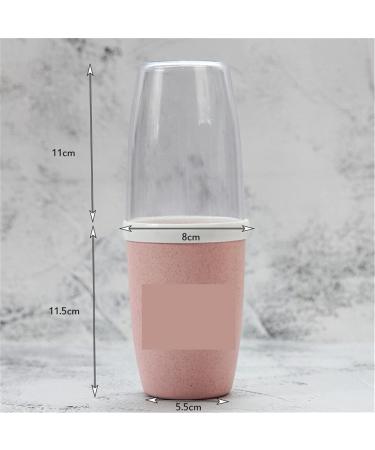 Digjobk Travel Toothbrush Mug & Wheat Straw Storage Box - Eco-Friendly Green Bathroom Accessories - Buy Online on GoSupps.com