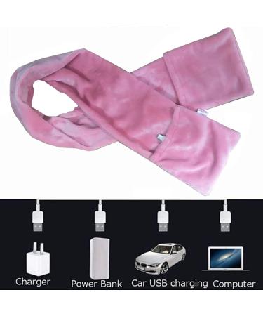 Electric Heating Scarf - Intelligent Portable Wireless Neck Warmer for Women - Cordless Pink Heating Pad - One Size - Buy Online on GoSupps.com