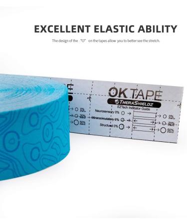 2in x 103 Feet OK TAPE PRO Kinesiology Tape - Latex Free, Therapeutic, Elastic Support - Beige, Free Cut - Bulk Size - Buy Online on GoSupps.com