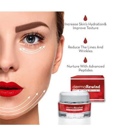 Derma Rewind Anti-Wrinkle Moisturizer | Boost Collagen & Elastin | Diminish Fine Lines | Ultimate Ageless Skin Care Solution - Buy Online on GoSupps.com