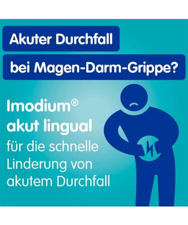 IMODIUM Acute Lingual Tablets - Fast Relief for Acute Diarrhea | 12 Melts on Tongue - Buy Internationally - Buy Online on GoSupps.com