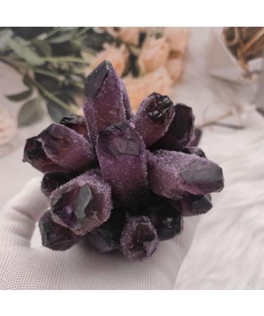 Home Decor 400-800g Natural Violet Quartz Crystal Cluster Crystals raw Gemstone for Home&Office Decoration fengshui Gifts Natural Crystal (Size : 500-600g) - Buy Online on GoSupps.com