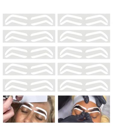 Guapa Disposable Eyebrow Design Stencil & Airbrush Tint Stickers - Easy Application for Perfect Brow Shaping | 3 Shapes Available - Buy Online on GoSupps.com