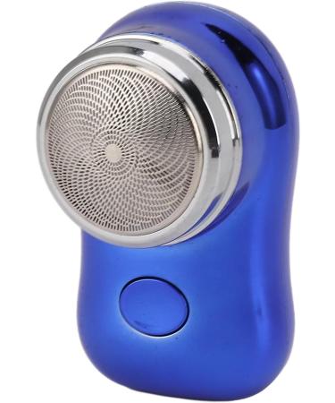 Mini Beard Trimmer Mini Hair Clipper with Stainless Steel Blades Low Noise Pocket Size for Home (Polished Blue) - Buy Online on GoSupps.com