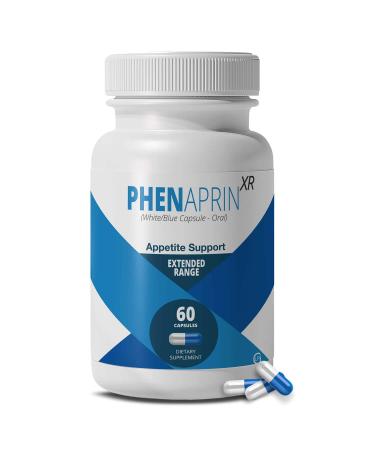 SutraHealth PhenAprin XR Diet Pills for Weight Loss - Strong Appetite Suppressant & Satiety Fiber - Glucomannan & Bitter Orange Complex - Mood & Energy Support for Men & Women - 60 Capsules