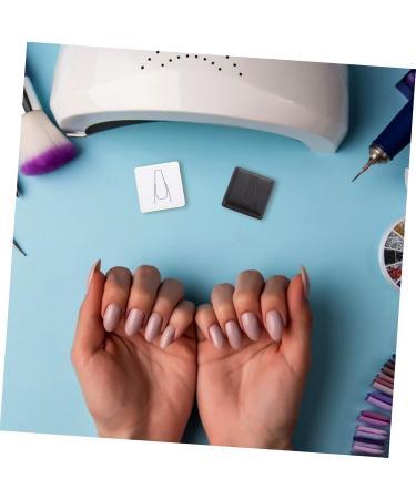 DOITOOL Nail Practice Stamp Durable Nail Stamper Nail Art Salon Practice Supply Painting Practicing Stamper Nail Art Practice Stamp-pad Nail Art Supply White Manicure Plastic - Buy Online on GoSupps.com