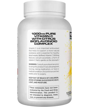 MRI Performance Vitamin C 1000mg, Antioxidant & Immune Support, Collagen & Skin Health Support, Citrus Bioflavonoid Complex (180 Vegetarian Tablets) - Buy Online on GoSupps.com