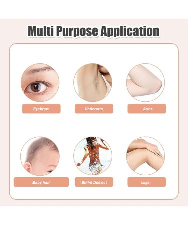 Electric Eyebrow Trimme Double Blade Eyebrow Trimmer Pivoting Head Facial Hair Remover with Grooming Comb Eyebrow Shaver Rechargeable Trimmer for Women Eyebrows Lips White 1 Set - Buy Online on GoSupps.com