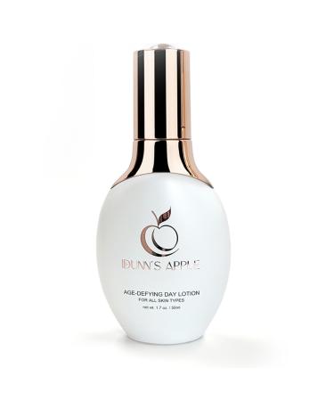 Idunn's Apple Age-Defying Lotion 1st Ever AKG Anti-Aging Facial Skincare Alpha Ketoglutarate Hyaluronic Acid Antioxidants Boost Collagen Reduce Wrinkles Deep Hydration Premium 1.7oz Pump 1.7 Fl Oz (Pack of 1)