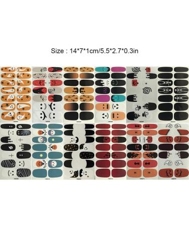rongweiwang 12 Pieces Halloween Nail Stickers with Good Craftsmanship Polish Strips Fingernail Decal Party Props for Women Girls - Buy Online on GoSupps.com