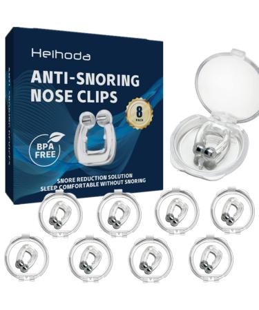 8 Pcs Anti Snoring Devices Magnetic Anti Snoring Nose Clip - Improve Sleep Quality