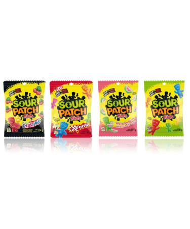 Variety Candy Bundle Includes Cherry Blasters Extreme Watermelon and Original Flavors (Pack of 4)