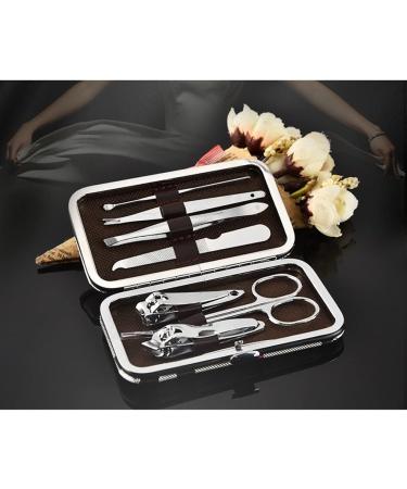 Manicure Kit Stainless Steel 7-Piece Home Personal Care Tool Nail Clippers Set Decoration Nail Nail Tool Set Suitable for Outdoor Travel Nail Clippers Kit - Buy Online on GoSupps.com