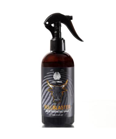 Crazy Bull Sea Salt Spray - Vegan & Water-Based Bull Blaster with Natural Matte Finish & Firm Hold - Thickening & Volumising Texture Hair Styling Product for Men & Women Citrus Scent