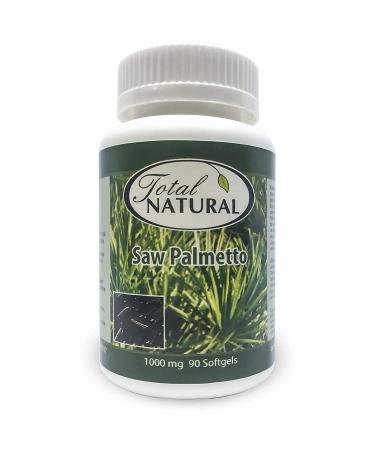 Saw Palmetto Supplement 1000mg 90s 5 bottles by Total Natural Prostate Health Prostate Support Supplement Formula Reduces Frequent Urination and Prevent Hair Loss