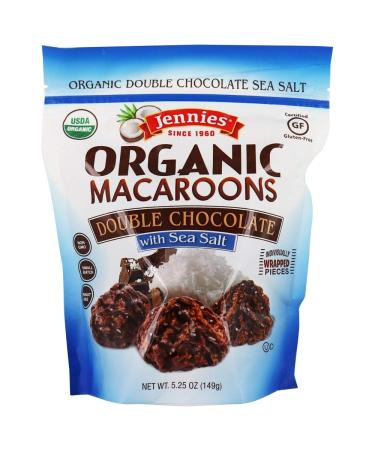 Buy Jennies Organic Double Chocolate Macaroons with Sea Salt - 5.25 oz | Delicious & Healthy Treat - Buy Online on GoSupps.com