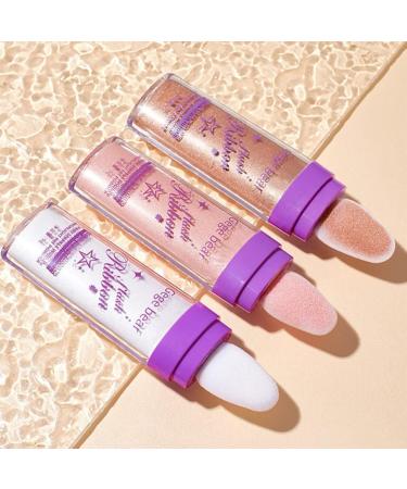 FOMIYES 3pcs Highlight Pat Powder Glitter Highlighter Face Powder Compact Body Glitter for Girl Flash Makeup - Buy Online on GoSupps.com