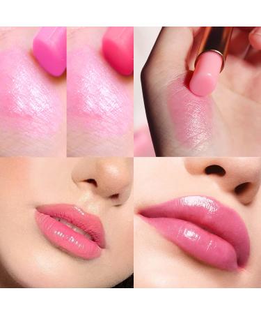 3Pcs Korean Mood Lip Balm Gift Set - Long Lasting Color Change Lipstick Stain - Peach, Strawberry, Grape Tinted Lip Balms - pH Lip Color Changing Gloss for Women & Girls - 3 Count Pack - Buy Online on GoSupps.com