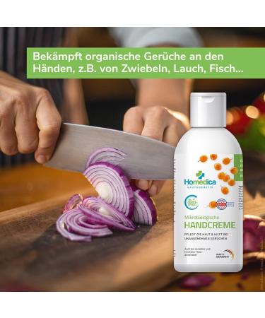 Homedica Hand Cream 150ml - Microbiological Smell-Neutralizing Formula - Vegan Dermatologically Tested Made in Germany - Buy Internationally - Buy Online on GoSupps.com