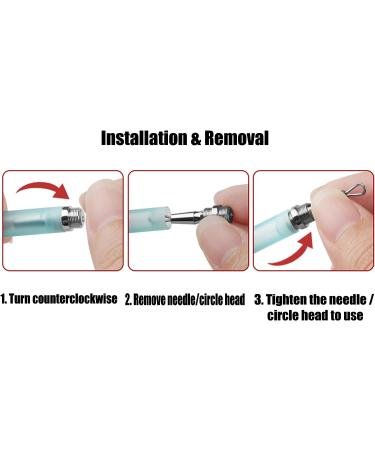 BEUKING Blackhead Remover Pimple Popper Tool, Double-Ended Acne Needle, Stainless Steel Extraction Tool for Facial Blemishes - Light Green - Buy Online on GoSupps.com