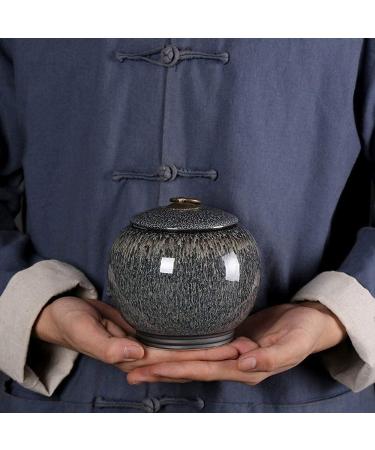 Tmendy Cremation Urns Medium Size Ceramics Adult Human Memorial Ashes Urn Ashes Pet Ash Adult Coffin Sealed Ceramic (Color : D) - Buy Online on GoSupps.com